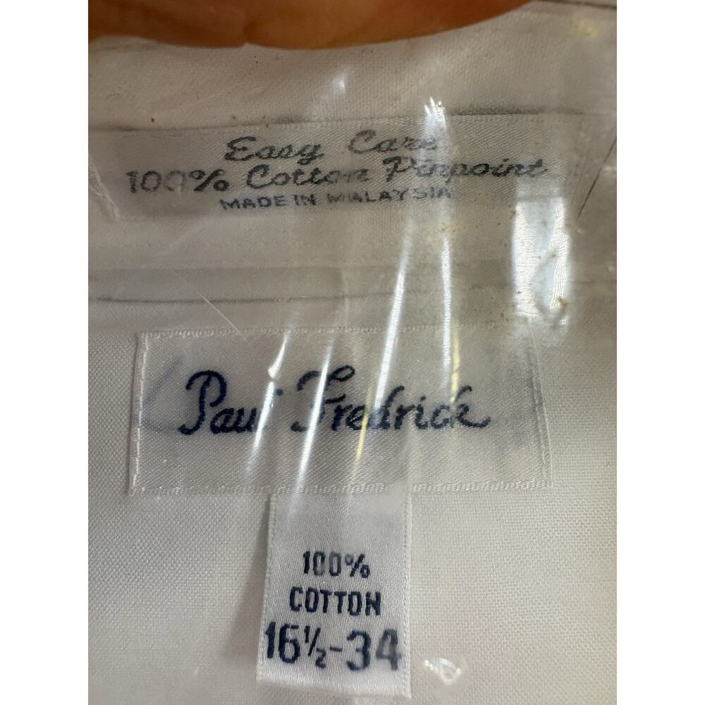 Lot of 3 NEW IN PACKAGES PAUL FREDERICK SHIRTS 16 1/2 -34 - Picture 7 of 7